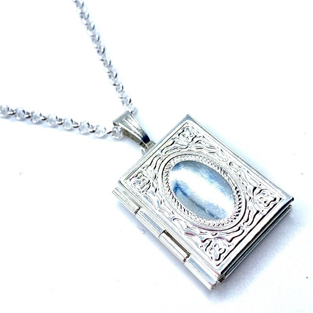 Book Locket Necklace - Picture 6 of 11